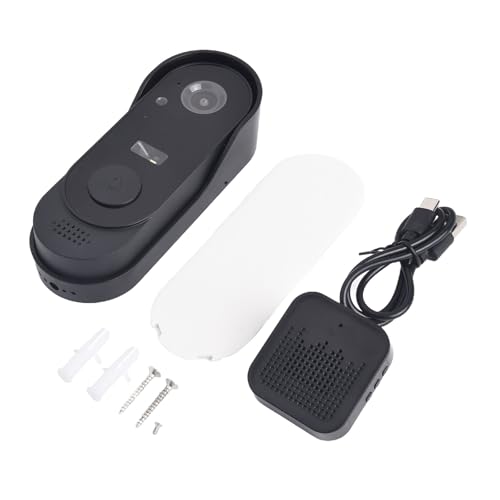 EpheyFIF Tuya Sonnette de porte sans fil vidéo d'extérieur sans fil Wifi Sonnette de porte intelligente Sonnette de porte étanche