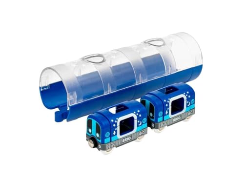 BRIO World Tunnelbox U-Bahn Glow in the Dark - Spielzeug ab 3 Jahre
