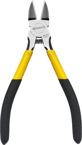 BOOSDEN Wire Cutter,6.5 inch Side Cutters,Wire Cutters for Crafting,Flush Cutter,Ultra Sharp Spring Loaded Wire Cutters for Jewelry Making,Flush Cut Pliers,Dikes Wire Cutters,Floral Wire Cutter,Snips