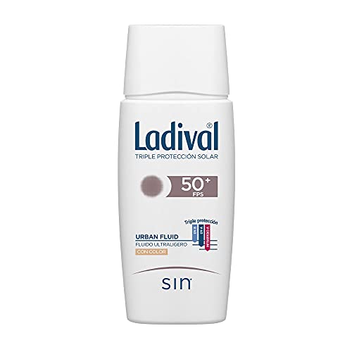 Ladival Urban Fluid Protector Solar con Color - Oil Free - FPS 50+, 50 ml