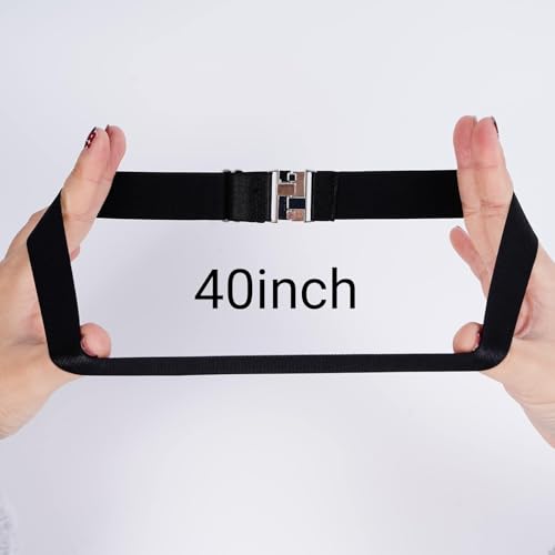 Image of Moon Wood Women's Thigh Garter Belt Adjustable High Elastic Plus Size Leg Garter Belt for Thigh High Stockings