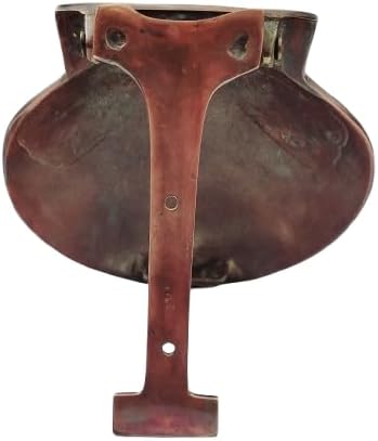 Brass Scallop Shell Door Knocker in Copper Shade, Solid Nautical Brass Front Door Knocker in Copper Plating for Home & Hotel Decor, Coastal Beach Style Decor, Durable & Rust-Resistant.