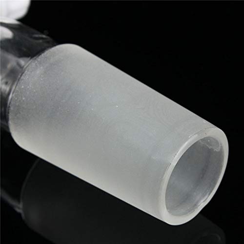 RanDal 24/40 Adattatore Di Controllo Del Flusso Di Vuoto Di Vetro Con Ptfe Rubinetto Maschio A Terra Giunto Ad Angolo Retto Collegamento Tubo 90 Gradi Bend