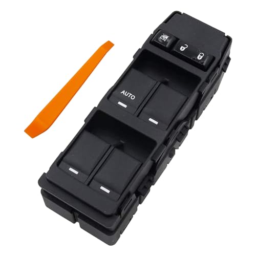 Image of Power Window Switch Driver Side,with 1 Single AUTO,Replacement for Chrysler 200 300 Sebring Dodge Avenger Caliber Charger Magnum Jeep Compass Patriot Replace# 4602780AA