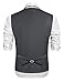 COOFANDY Men's Dress Vest Slim Fit Fashion Tuxedo Vest Wedding Waistcoat(Large, Dark Grey)
