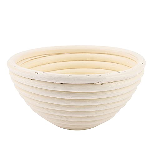 Cesta de prueba de pan, cesta de prueba lavable, cuidadosamente elaborada, ratán natural para hornear en casa (13 x 13 x 6)