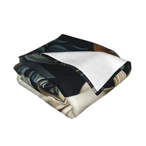 Couverture pour canapé cadeau idéal passionnés équitation motif cheval - 3