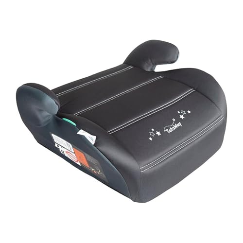 Tataway con grafiche stelline nere Seggiolino Alzatina Auto Bimbi i-Size ECE R129. Rialzo Auto per Bambini 6-12 Anni, 125-150cm, 22-36Kg