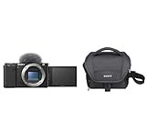 Sony Alpha ZV-E10 APS-C Mirrorless Interchangeable Lens Vlog Camera + LCSU11B camera case