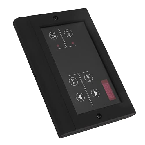 PenRux Steam Generator Controller, 1-12 Hours Setting Easy Operation Digital Sauna Controller Compact Size for 3-27KW Sauna Heater 35-110? (Black)