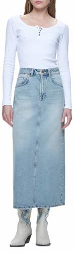 Jupe en jean bleu LTB Danica en coton pour femme taille M moderne