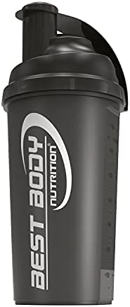 Best Body Nutrition 4260121349877 Shaker Proteinowy, 700 ml, Czarny