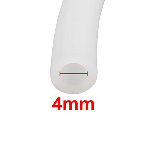 Sourcingmap 4mm x 6mm High Temp Resistant Flexible Silicone Tube Hose Pipe 5 Meters Long, White - Image 2