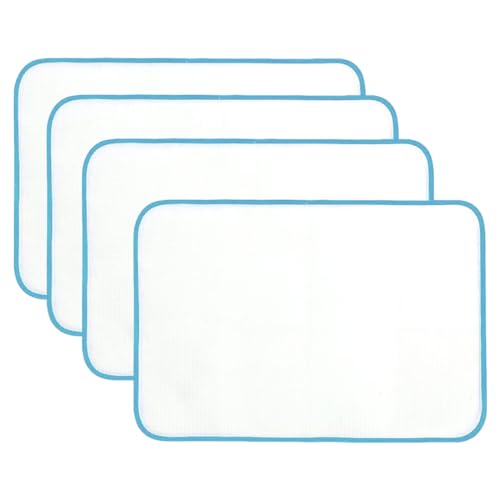 YOCDNOV Malla Protectora para Planchado de 4 Piezas- Prensa para Planchar y Proteger fácilmente, Almohadillas Protectoras Anti-Quemaduras, paño de Malla para Planchar Resistente al Calor (40x60 cm)