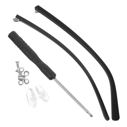 SHOWERORO Patillas de Gafas de Repuesto Aplicables Tr90 5 MM Ancho Doble Diente Acabado Mate Antideslizante Accesorio para Reparación de Monturas Compatibles Gafas de Sol y Ópticas