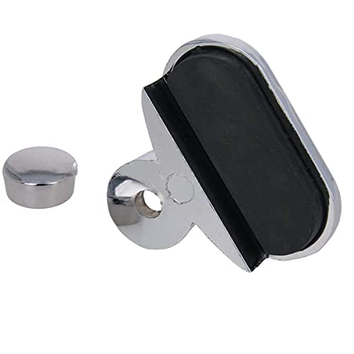 Support de fixation murale ovale avec 4 clips robustes pour miroir de douche - 5