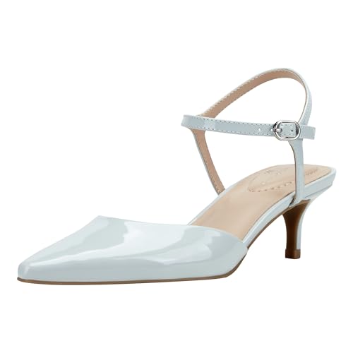 Bandolino Women's Rose Pump, Light Blue Patent 450, 6.5