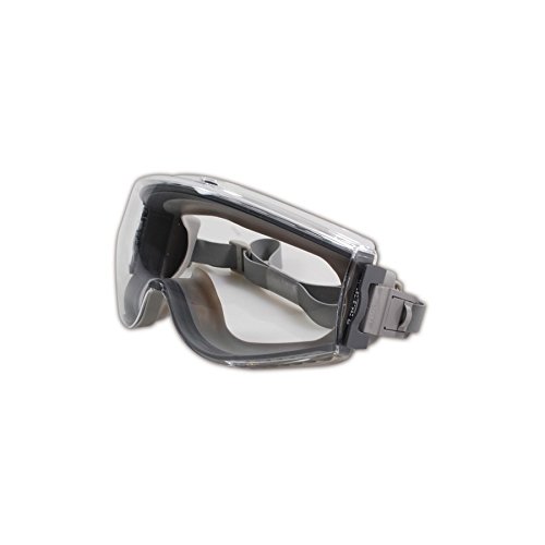 Uvex Stealth Safety Goggles with Clear Uvextreme Anti-Fog Lens, Gray Body & Neoprene