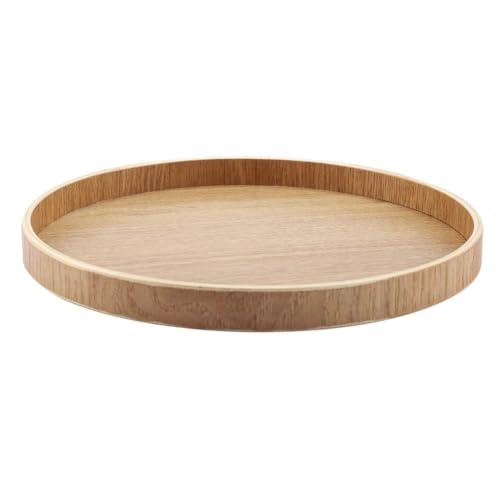 Runde Holztablett, Holz Serviertablett, Charcuterie-Servierbrett,...