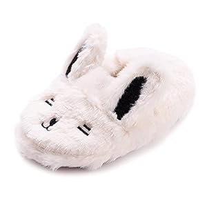 Toddler Boys Slippers Cartoon Cute Animals Plush Warm Home Shoes