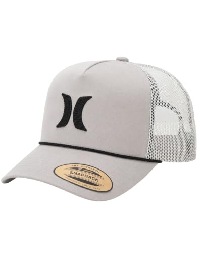 Image of Hurley Men's Trucker Hat - High Icon Snap Back Comfortable Curved Bill with Adjustable Snap Closure - Trucker Hats for Men