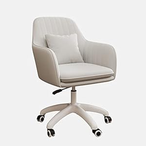 Computerstoel Thuiskantoor Stoelen Moderne Eenvoud Gaming Stoel Mode Casual Bureaustoel Slaapkamer Rugleuning Computer Fauteuil (Wit)/Groen