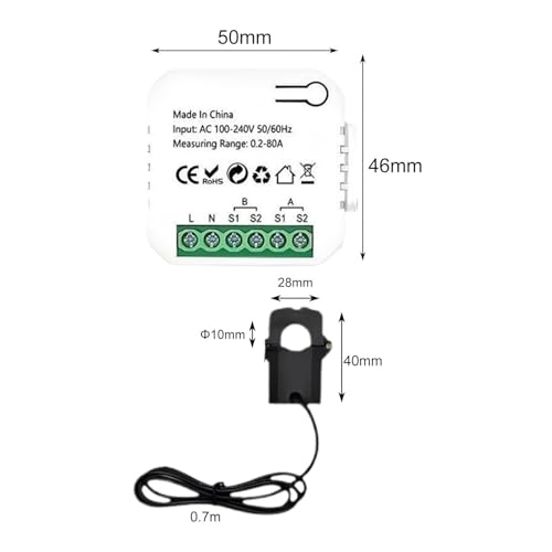 Image of CALANDIS Smart Energy Meter Ammeter Current Converter for Office Rental House Hotel 1 Channel | Other Consumer Electronics