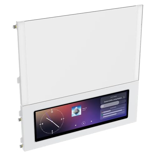 Image of CORSAIR Frame 4000D LCD RS ARGB Modular Mid-Tower ATX PC Case - XENEON Edge LCD Touchscreen, InfiniRail Fan Mounting System, 4X RS120 ARGB PWM Fans, Reverse Motherboard Support - White
