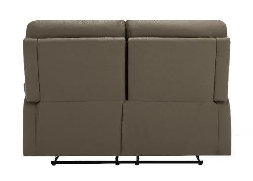 Hoclauho Relaxsofa Set 3 teilig Couchgarnitur mit Relaxfunktion Sofa Garnitur braun Polstersofa in Lederoptik für Wohnzimmer – Bild 7