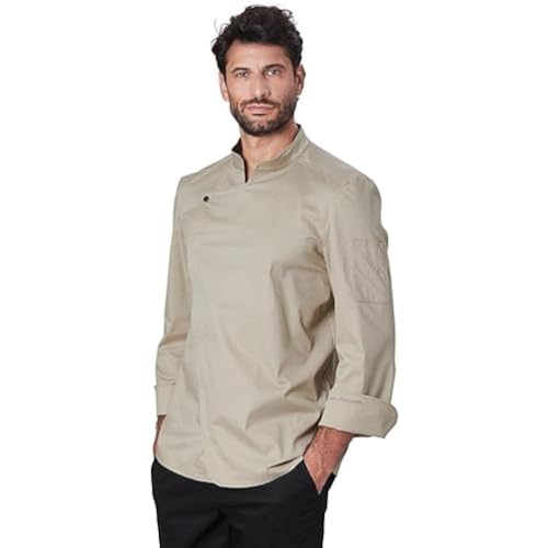 Chaqueta de chef Dante ropa de cocina unisex color arena talla L