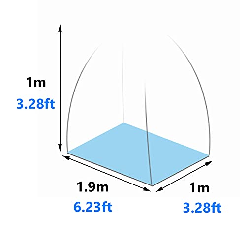 Moustiquaire pliable pop-up anti-chute structure auto-déployante pour matelas - 4