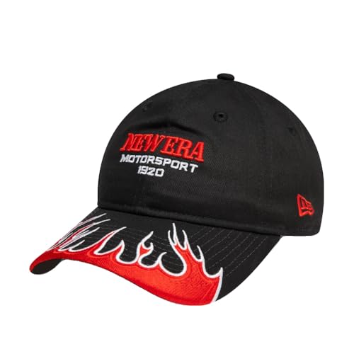 Casquette New Era Flame Visor 9TWENTY femme noire coton ajustable