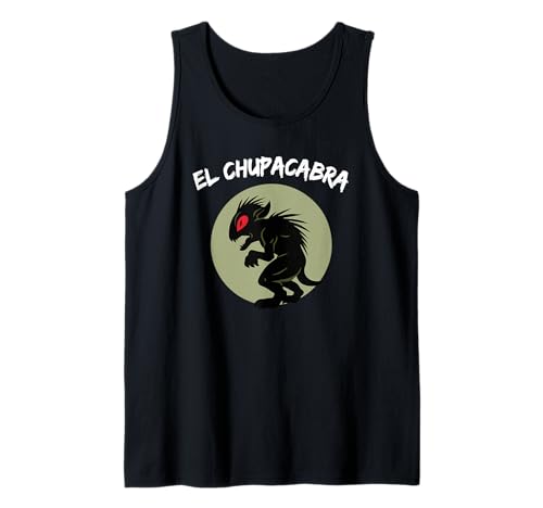 Funny Mexican El Chupacabra Cryptid Lover Camiseta sin Mangas