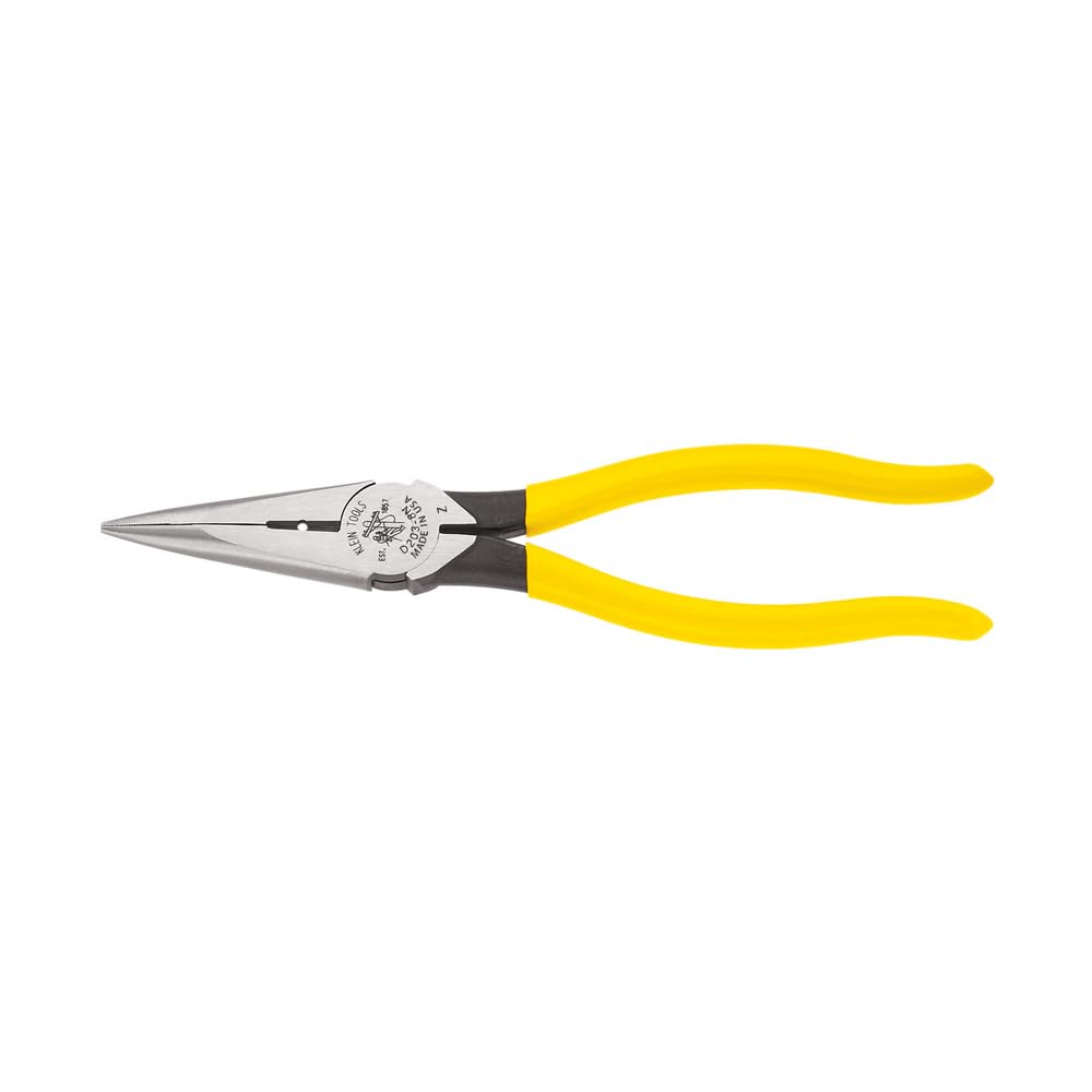 Klein Tools D203 – 8 20,3 cm Heavy-Duty long-nose pliers-side-cutting, D203-8N