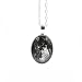 ZXUY Full Moon Necklace, Space Picture Pendant, Galaxy