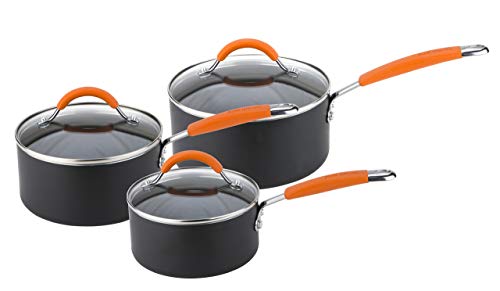 Joe Wicks Easy Release Aluminium Non-stick Cookware - 3 piece saucepan set 1 Gallery Image