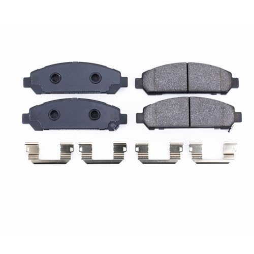 Image of PowerStop Front Brake Pads for Toyota Venza 2009-16 - Z17 Ceramic Brake Pads with Installation Hardware, 17-1401