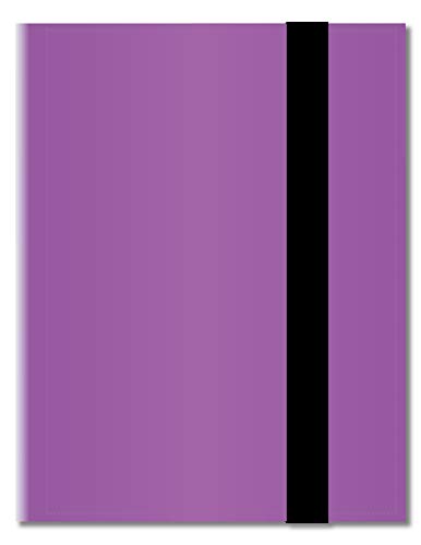 Arkero-G® Album Pro 18 Pochettes Violet - Classeur à 360 Cartes - Scrapbook pour MTG Magic, Pokemon, YuGiOh, Match Attax