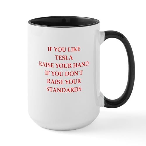 Tesla Mugs 15 oz Ceramic Coffee Mug
