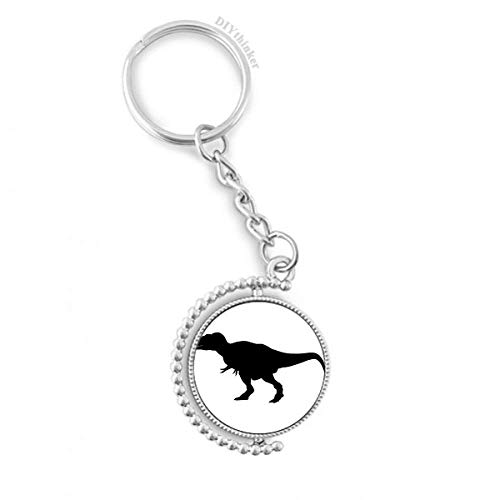 Porte-clé rotatif DIYthinker aux finitions soignées motif os de dinosaure