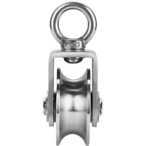 Poulie de type U en acier inoxydable 304 avec roulement duplex premium - 2