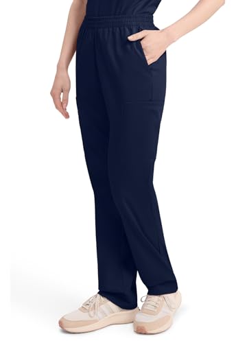Image of Dickies EDS Signature Scrubs for Women, Elastic Waist Pull-On Cargo Pants for Women in Soft Brushed Poplin - 86106