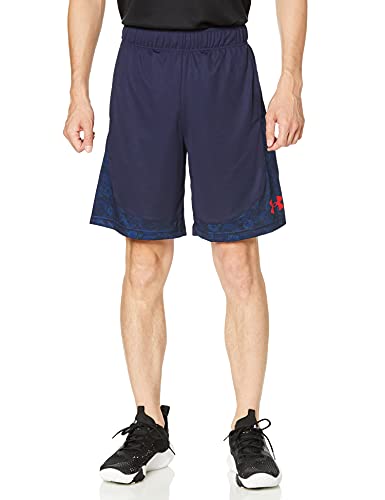 バスケットボールショートパンツ UAショーツ バスケットボール イズ マイ ブラッド メンズ Midnight Navy / / 3XL