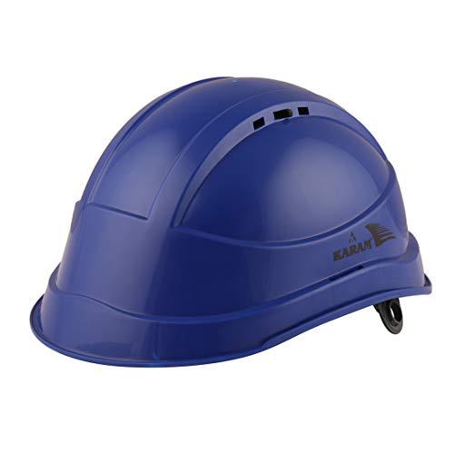KARAM PN545 Safety Helmet for Men Industrial & Construction Helmet | Slider Type Adjustment | Adjustable Chin Strap, Ventilation & Side Slot for Attachment | EN Certified Hard Hat | Lamination Blue (B07YYKB9Q1) Amazon Price History, Amazon Price Tracker