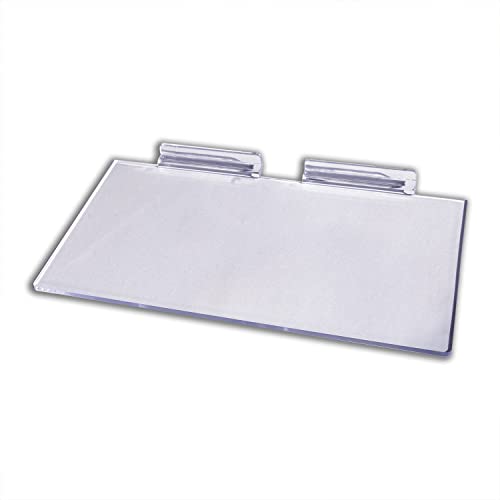 STORE FIXTURES DIRECT Large Clear Acrylic Slatwall Shoe Shelf, 6