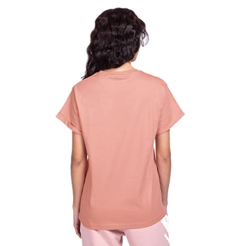 Image of Bewakoof Women's Cotton Relaxed Fit Solid Boyfriend Fit Round Neck T-Shirt