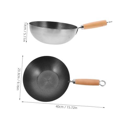 Wok de acero inoxidable antiadherente Alipis miniatura 5