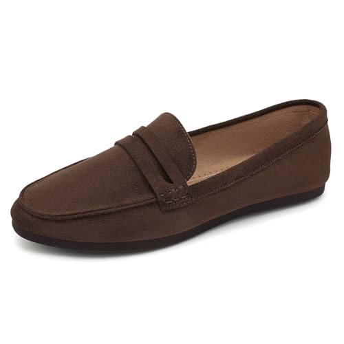 UBFEN Womens Penny Loafers Comfortable Lightweight Walking Flats Slip On Spring Fall Shoes for Work...