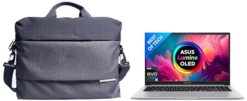 Image of ASUS Vivobook S15 OLED 2022, 15.6 inch 39.62 cm FHD OLED, Intel Core EVO i5-12500H 12th Gen, (16GB RAM /512GB SSD), S3502ZA-L501WS EOS 2 Messenger Bag (Black)