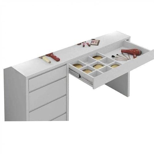 Escrivaninha 5 Gavetas Berlim Mavaular Off White